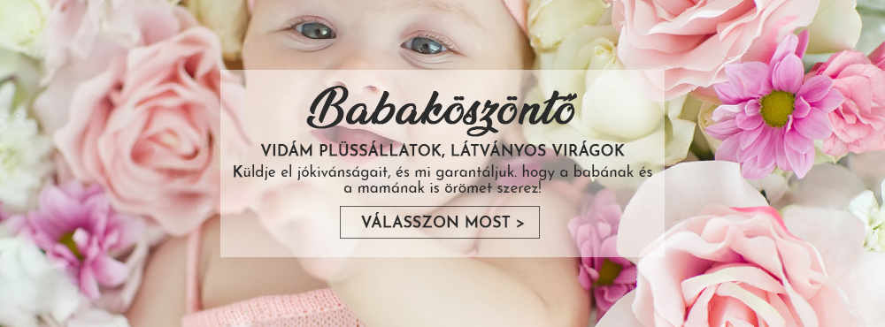 Virágküldés babaköszöntésre a Virágpostával