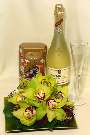 Virágposta - Orchidea luxus kivitelben